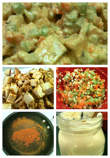 Cayenne Curry Chicken Salad Prep #KaceyCooks