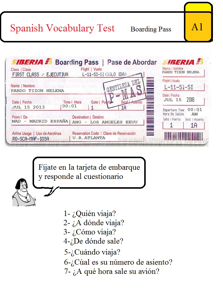 Spanish Test octubre 2015