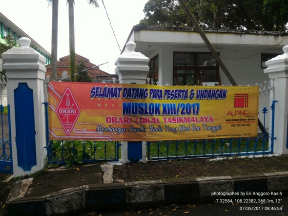 Spanduk selamat datang Musyawarah Lokal XIII ORARI Lokal Tasikmalaya Tahun 2017. Spanduk selamat datang Musyawarah Lokal XIII ORARI Lokal Tasikmalaya Tahun 2017.
