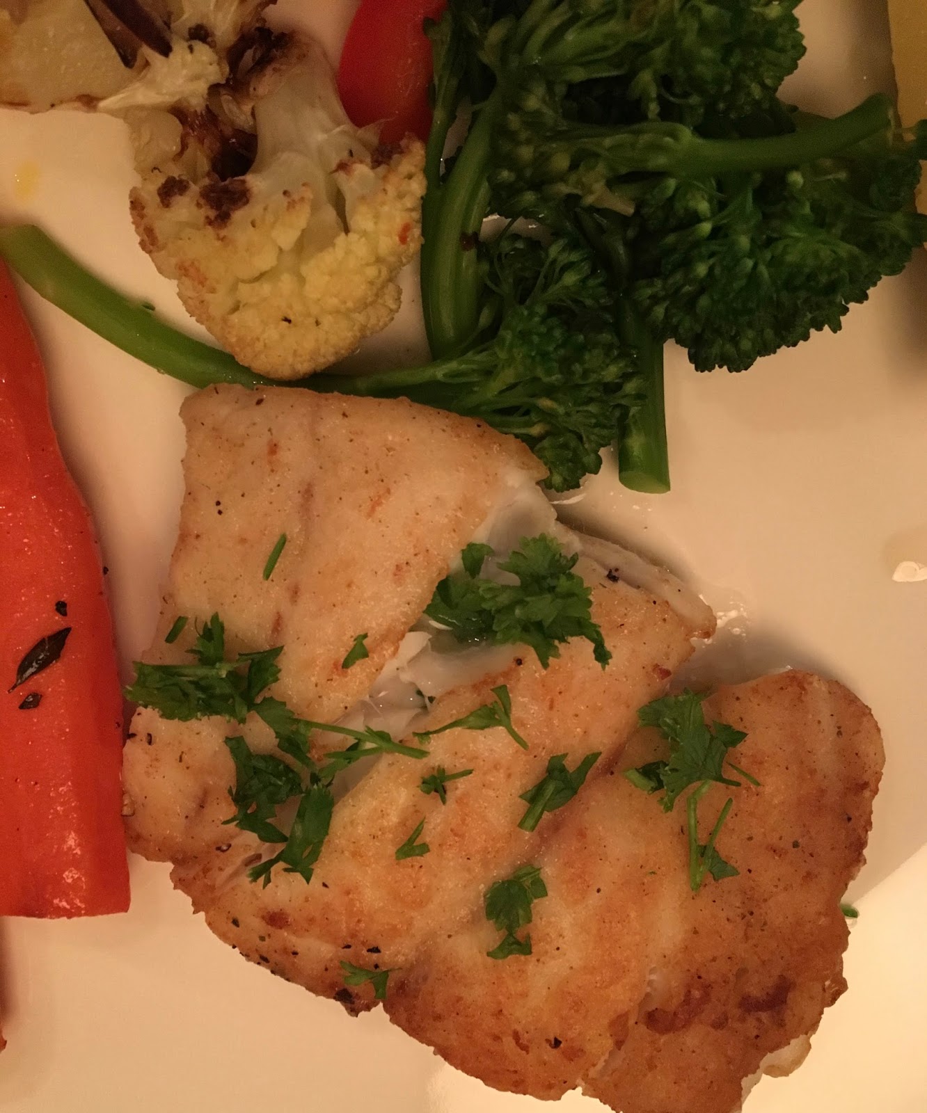 Secret Women's Recipes Pan Roasted Grouper with Nut Topping