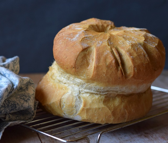 Only Crumbs Remain Cottage Loaf with Pesto