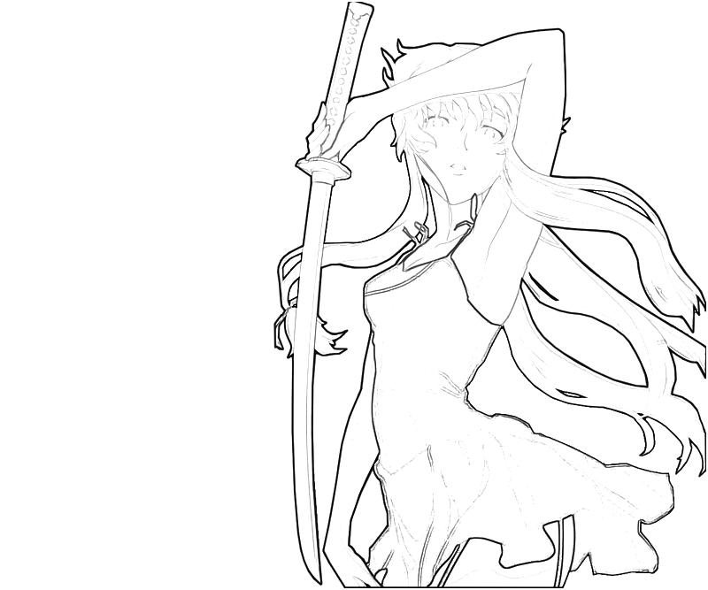 Mirai Nikki Coloring Pages Sketch Coloring Page