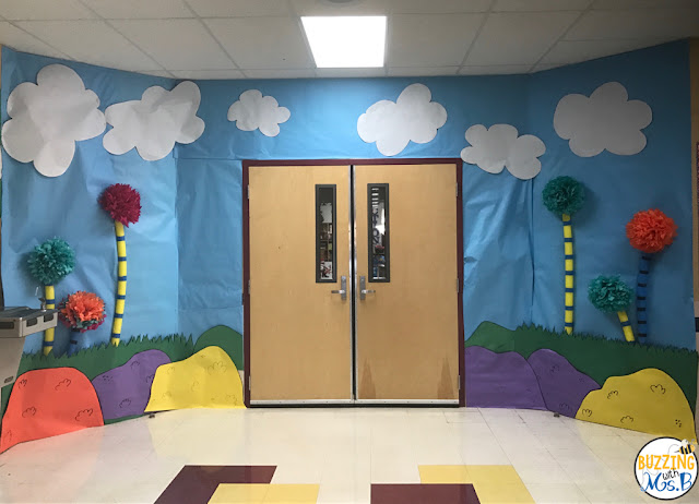 Celebrate Read Across America with these fun Seuss-themed ideas and activities! The entire week is chock full of events and tasty snacks and treats! Check out the cute bulletin boards and decorations we used to celebrate this fun week such as Seuss signposts and truffula trees! 