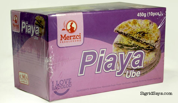 Merzci Pasalubong - Bacolod pasalubong - ube piaya in a box