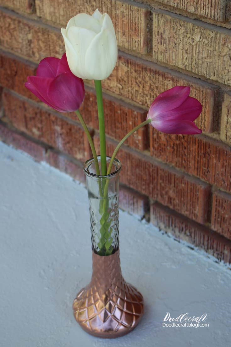 Copper Colorblocked Vase DIY!