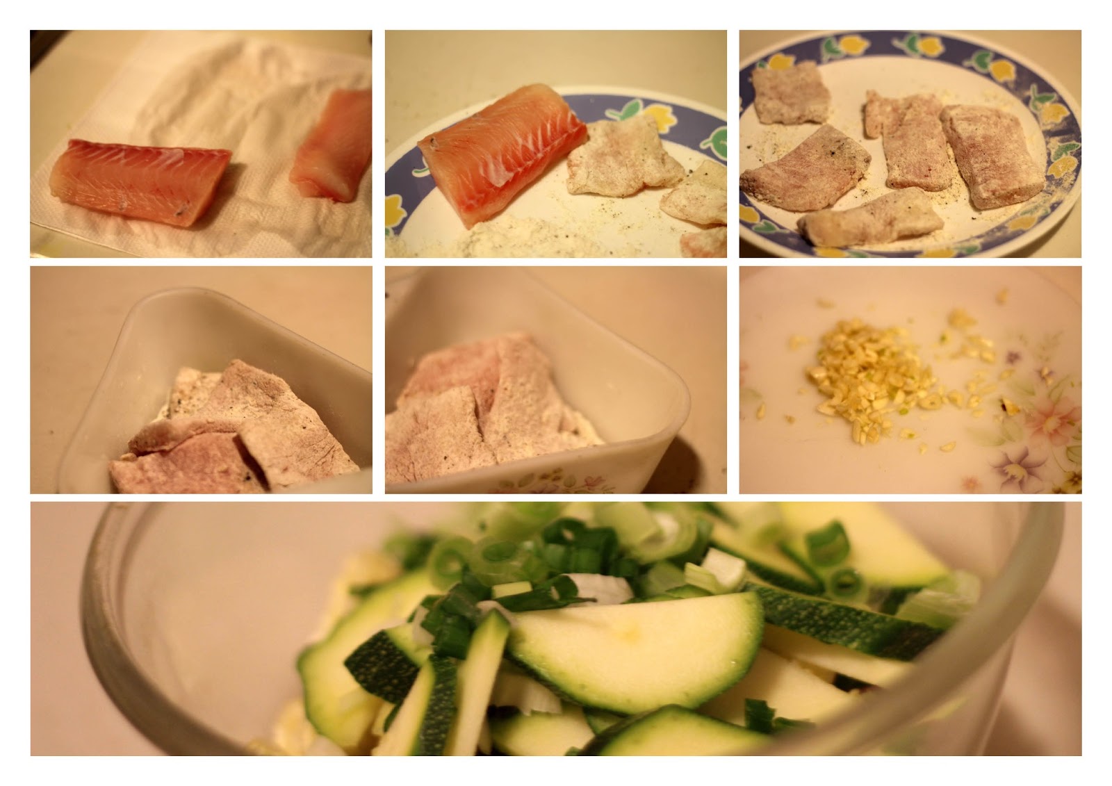 Communicating & Cooking Grilled Sole Fish with vegetables