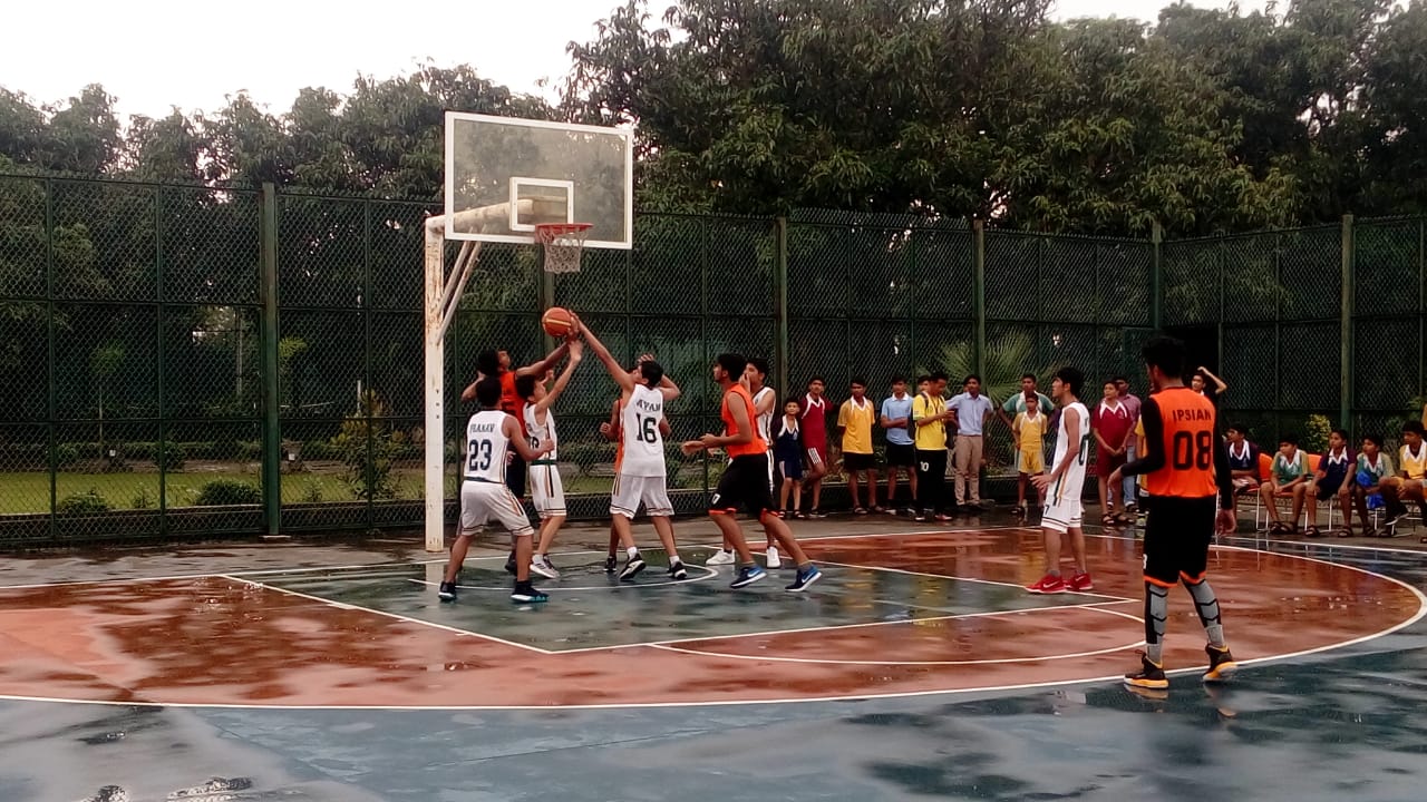 The Indian Public School, Dehradun, Uttrakhand A friendly basketball