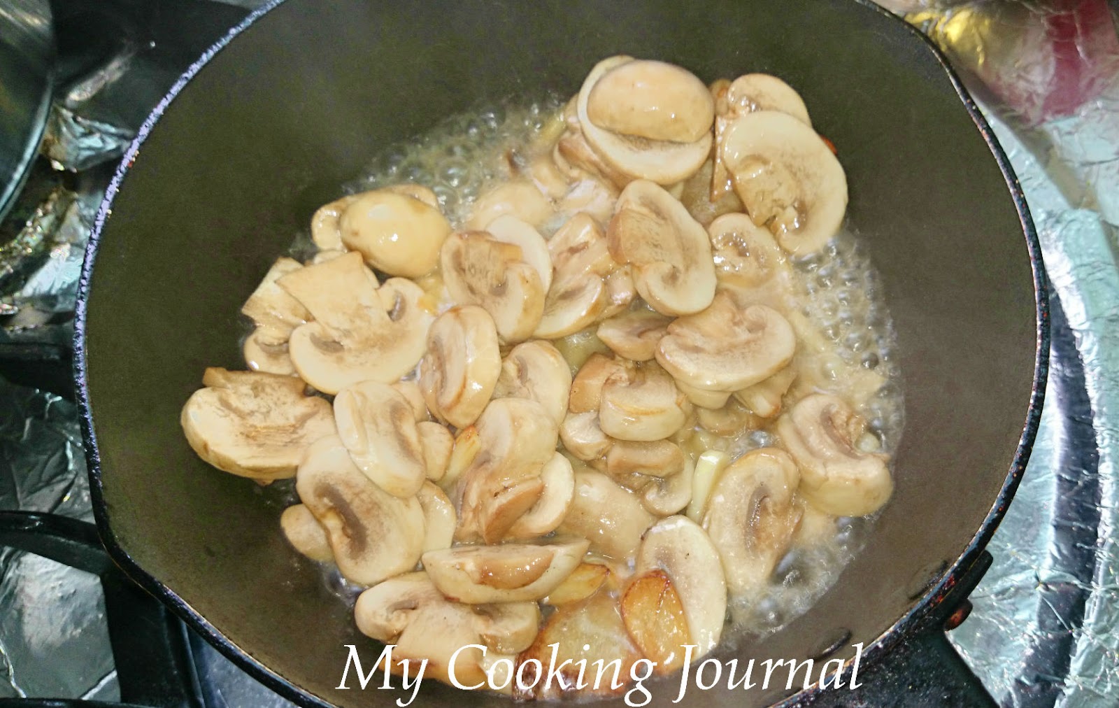 MummyLoveBlog My Cooking Journal 26 Stir Fry Button Mushrooms With