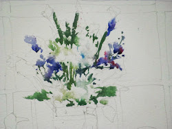 reid charles watercolour flowers still stow log