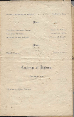 Heirlooms Reunited: 1880 Graduation Program of Wiscasset High School