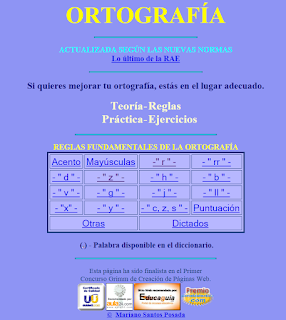 ORTOGRAFÍA. TEORÍA Y EJERCICIOS INTERACTIVOS