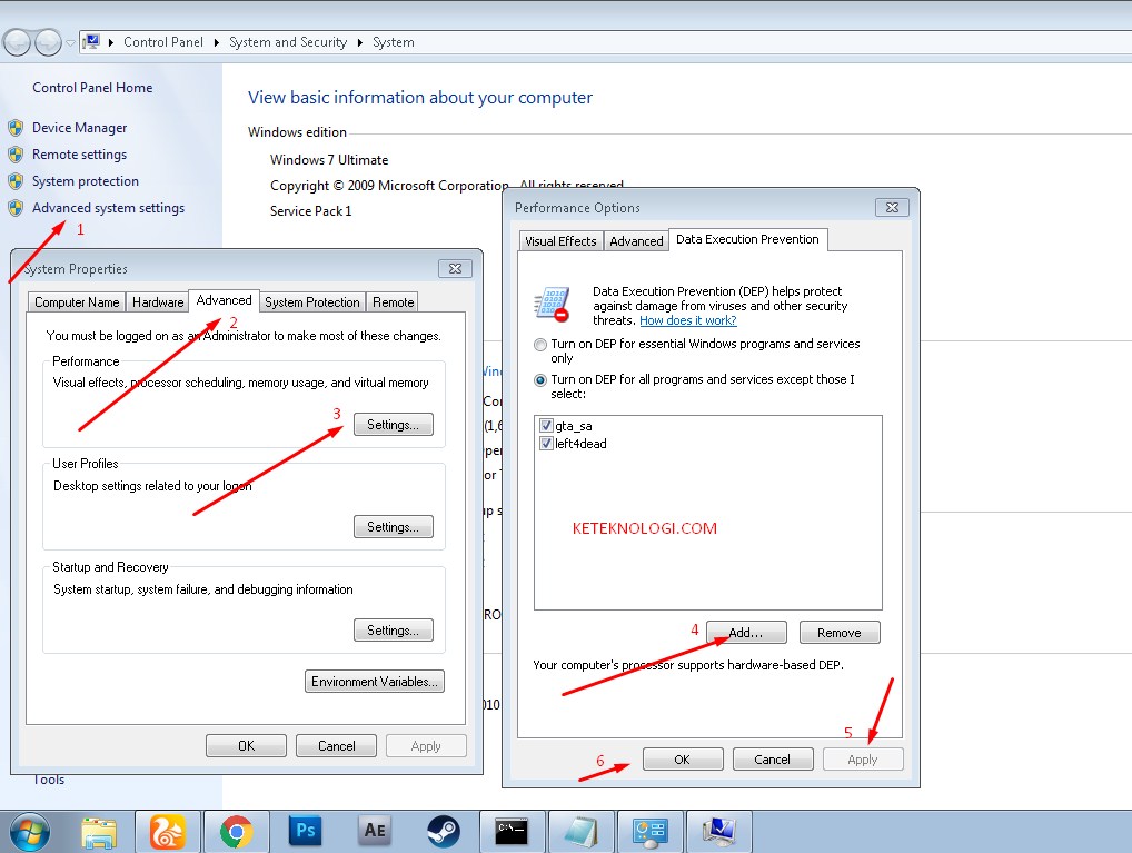 Windows dep. Data execution prevention. Turn on dep for all programs and services. Enable dep. Data execution prevention.