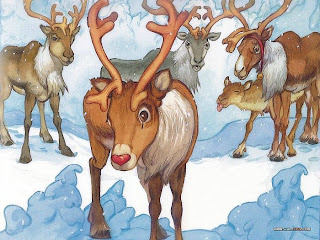 Background Collections: reindeer wallpaper
