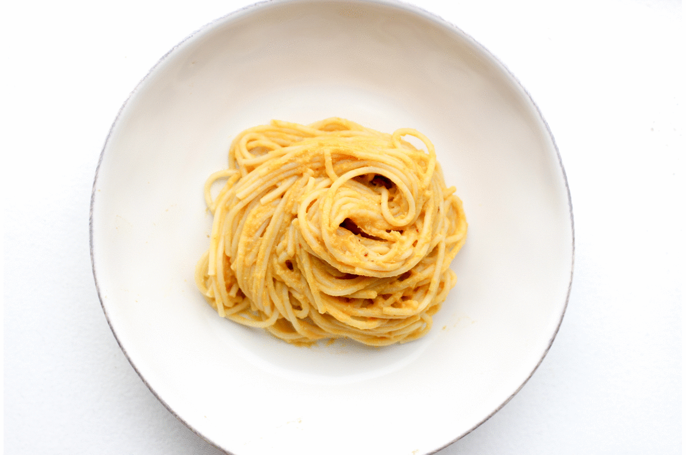 Pumpkin Goat Cheese Sauce with Bacon