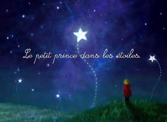 Le petit prince dans les étoiles.