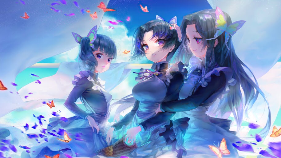 Kanao, Shinobu, Kanae, Kimetsu no Yaiba, 4K, #3.1442