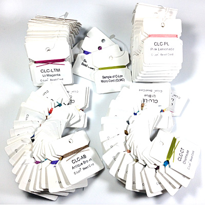 C-Lon Bead Cord Color Sample Cards