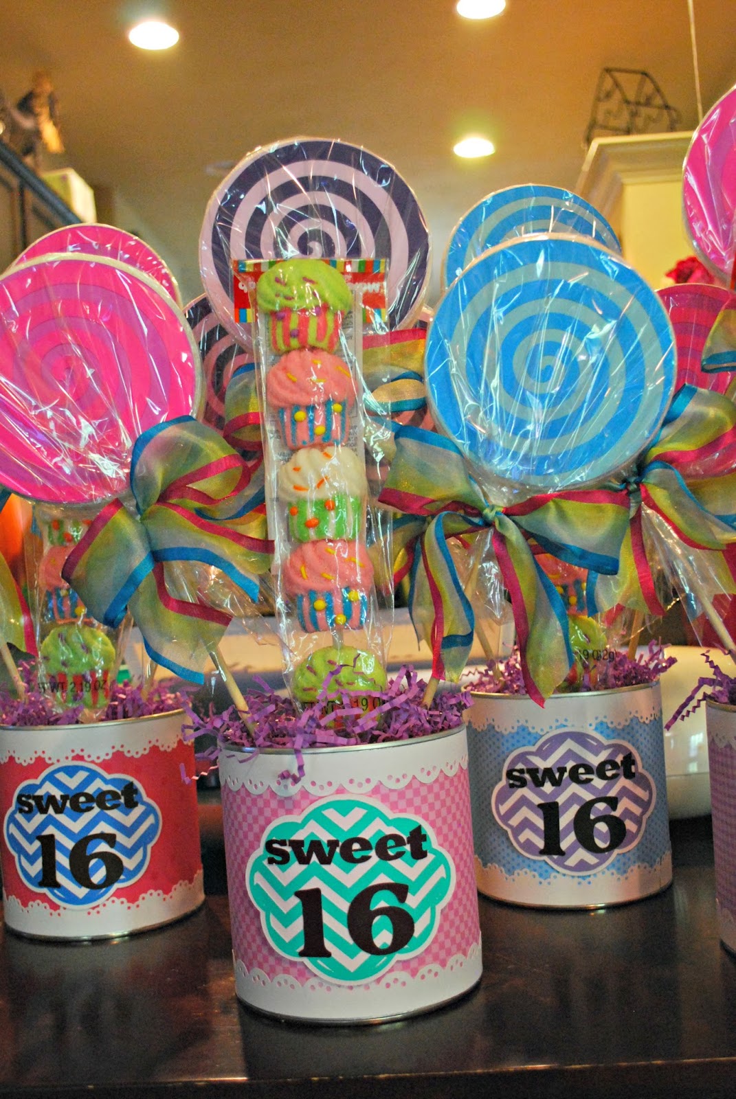 Up On Tippy Toes Sweet 16 Candy Centerpieces Up On Tippy Toes Sweet 16 Candy Centerpieces