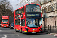 London Bus Route Number 21 - from Lewisham Centre to Newington Green
