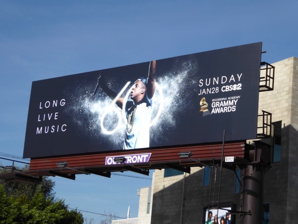 Jay-Z 60th Grammy Awards billboard Highland Avenue JayZ 60th Grammys billboard