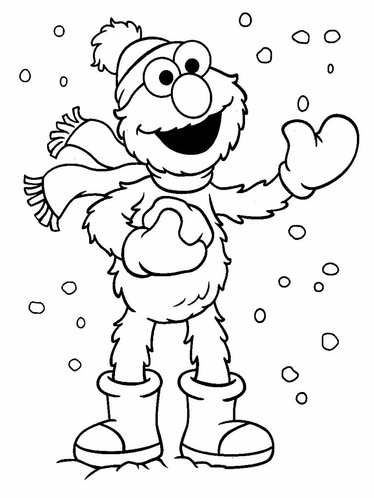 Elmo Christmas Printable Coloring Pages Free Printable Kids Coloring Pages