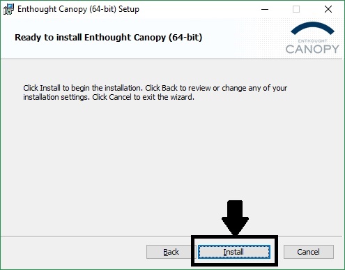 enthought canopy download and setup