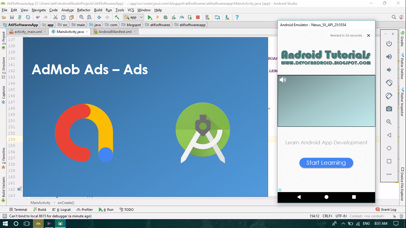 Admob In Android Studio _ Admob Tutorial – LHWLS