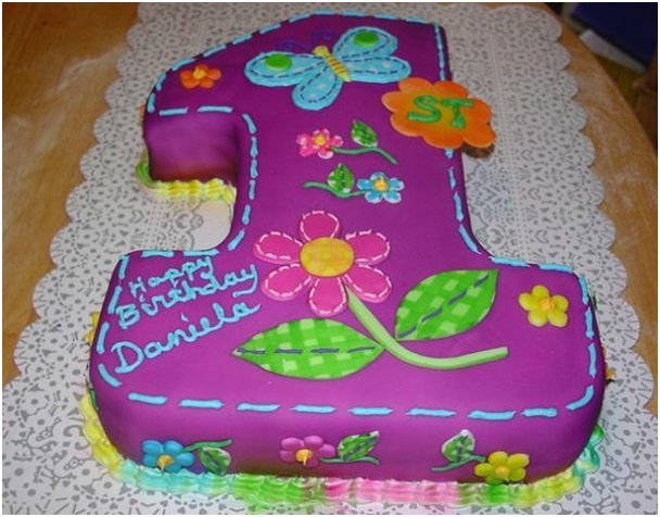 kız bebek 1. yaş doğum günü pastası