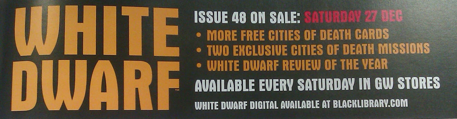 Adelanto de la White Dwarf Weekly número 48