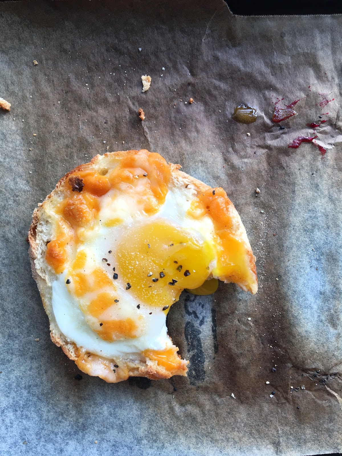Everything Homebaked Lazy Meal Baked Egg & Cheese on English Muffin
