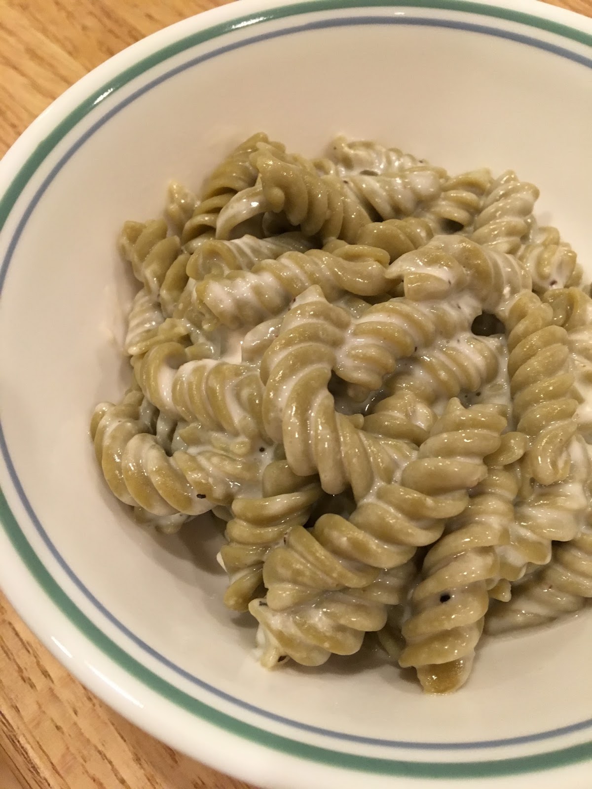 This Inspired Life Spinach Lentil Pasta with Alfredo Sauce