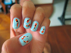 fishy painted nails nail fish koi am