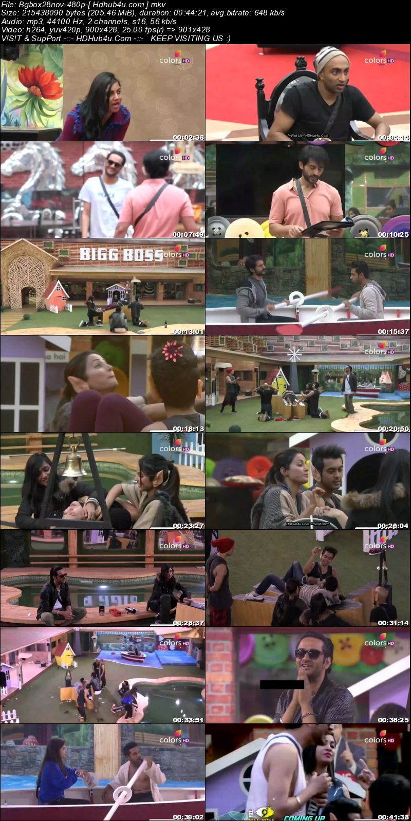 Bigg Boss S11E59 28th November 2017 HDTV 480p 200MB Download
