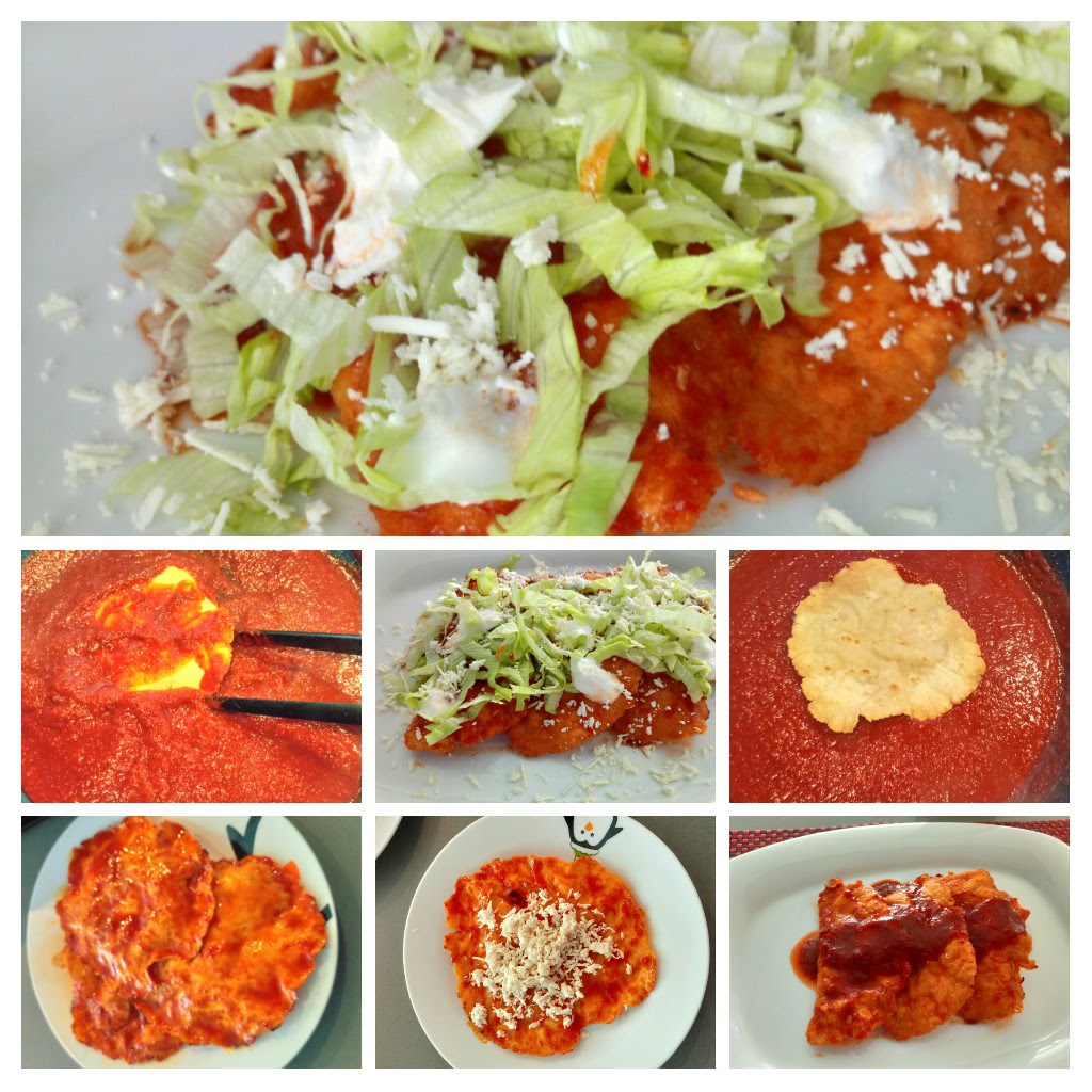 Tiempo de compartir Enchiladas rojas de guajillo