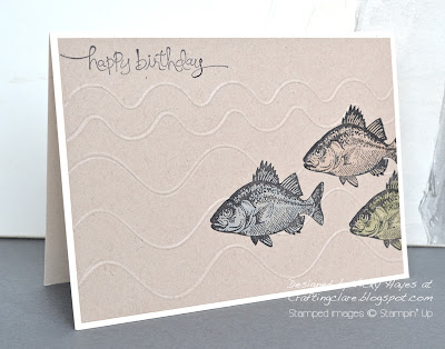 Card using By the Tide from Stampin' Up