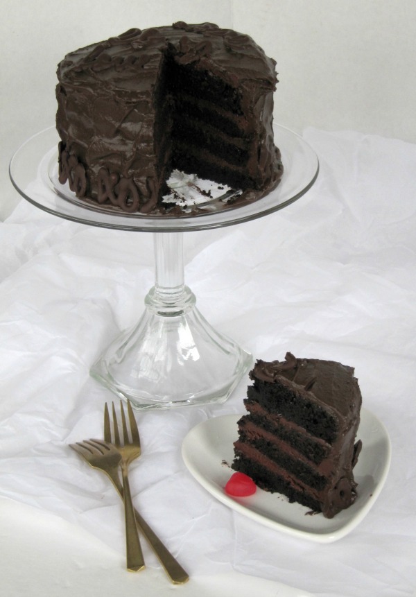 Once Upon A Chocolate Life Chocolate Cake with Fudge Filling and