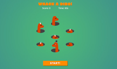 Whack a Dino(Game) | Made of HTML, CSS and JavaScript - Code Cab