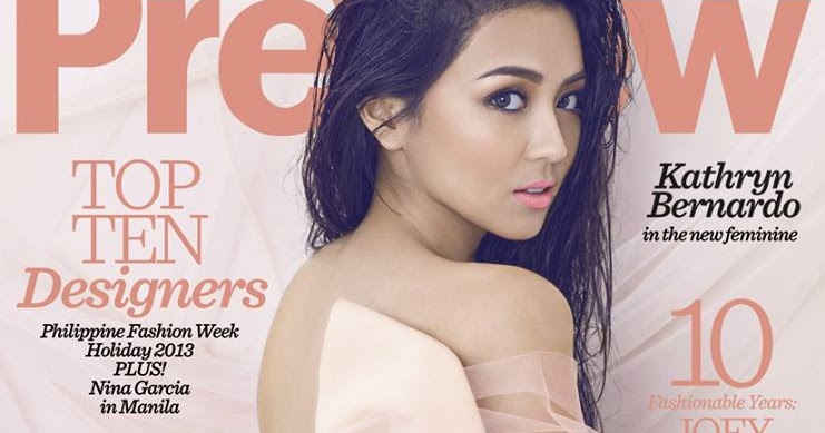 Kathryn Bernardo On The Cover Of Preview Magazine ~ Wazzup Pilipinas