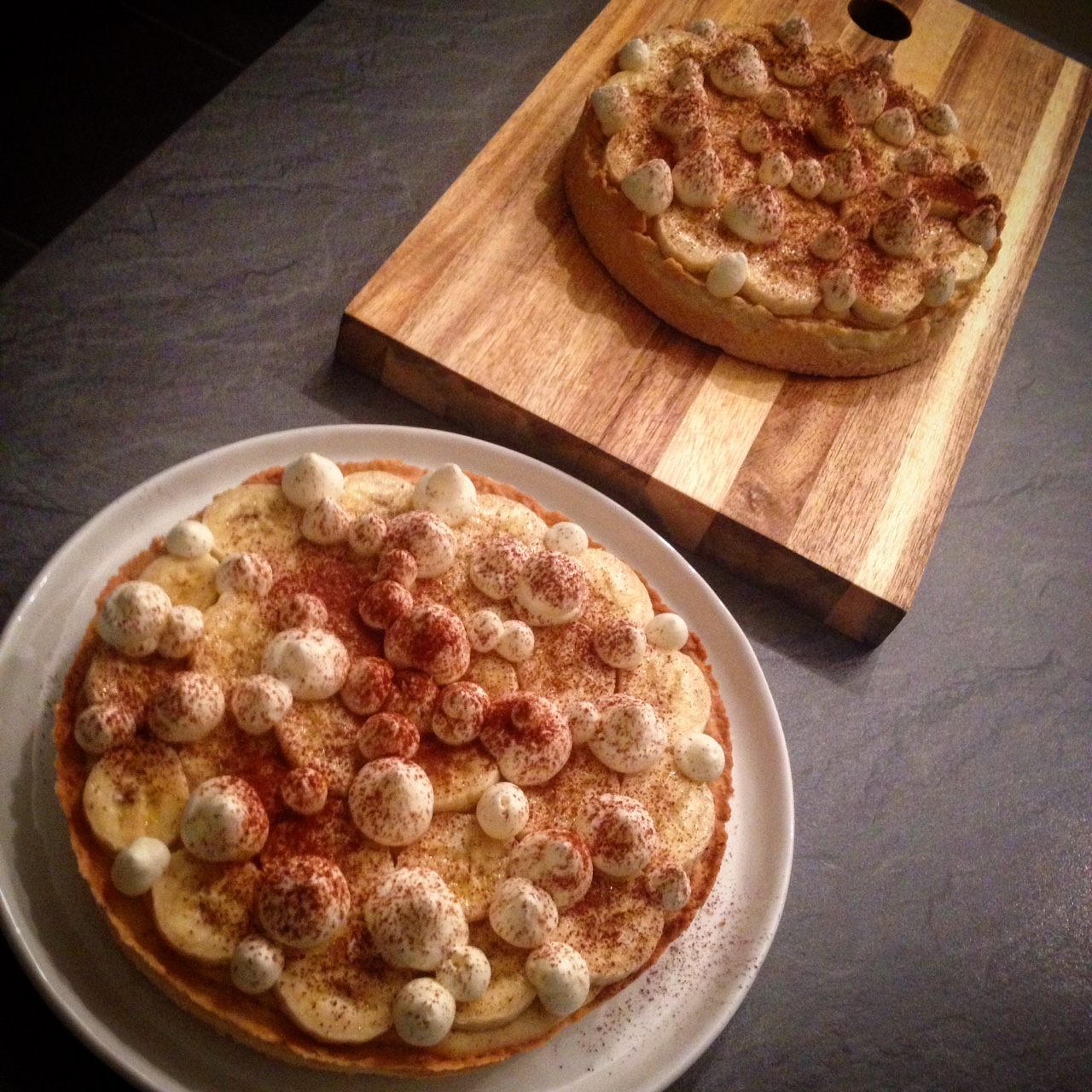 LoveShareJoy I love to share joy with everybody Banana tart