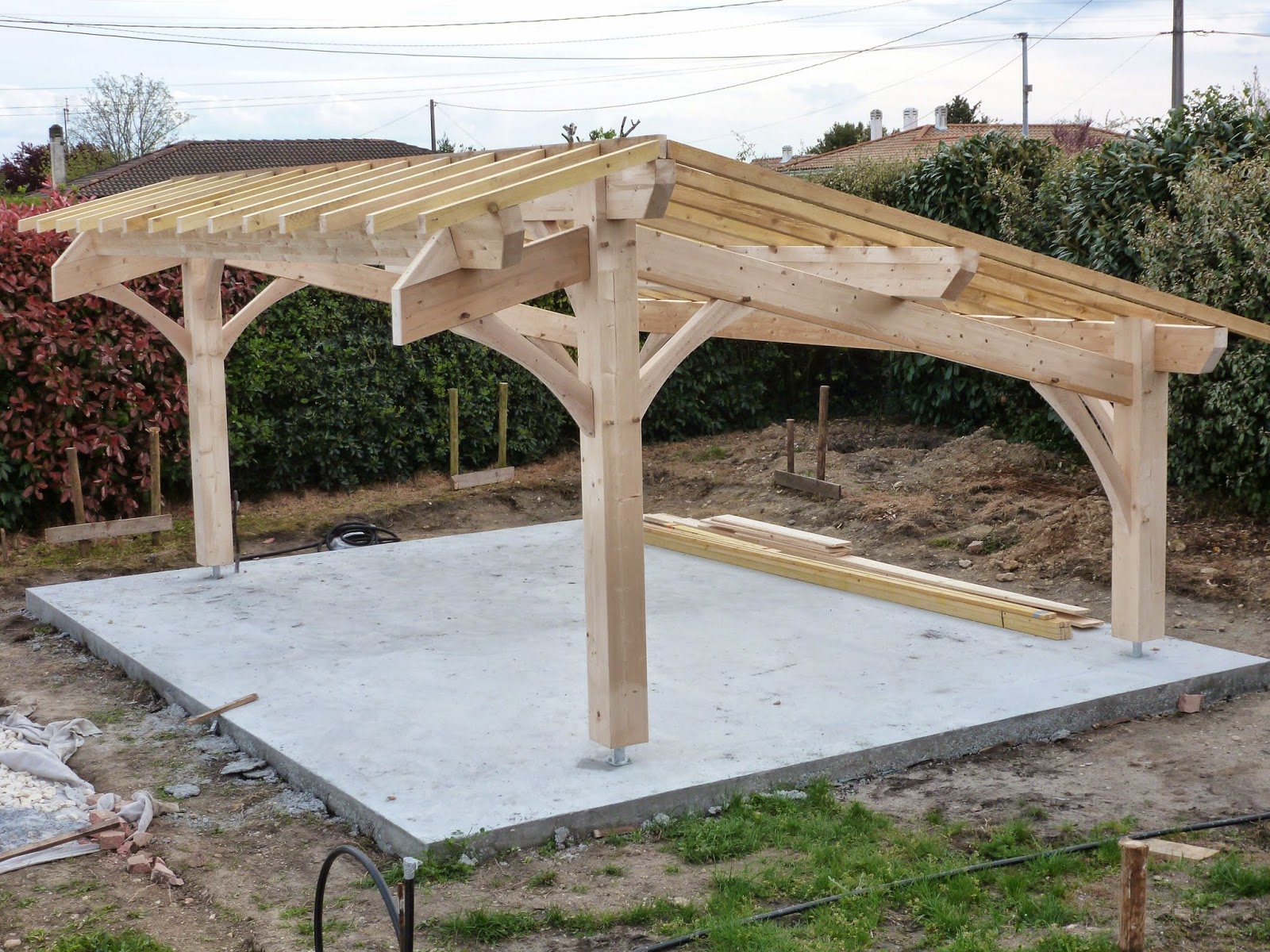 Abris de jardin bois / Carport voitures bois / Garage Bois