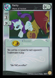 My Little Pony Rarity, Mare of Action Celestial Solstice CCG Card