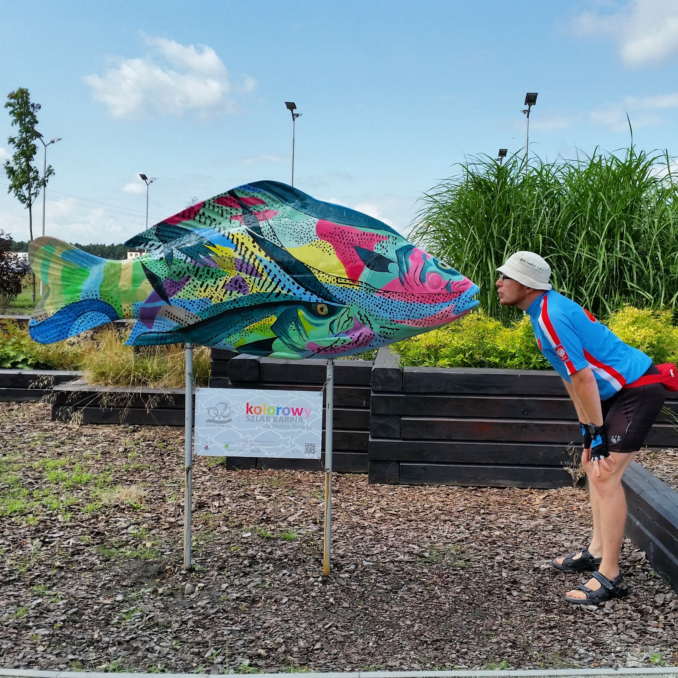 Kolorowe karpie czyli jazda rowerem z Luźną Gumą po okolicach Milicza cz. I