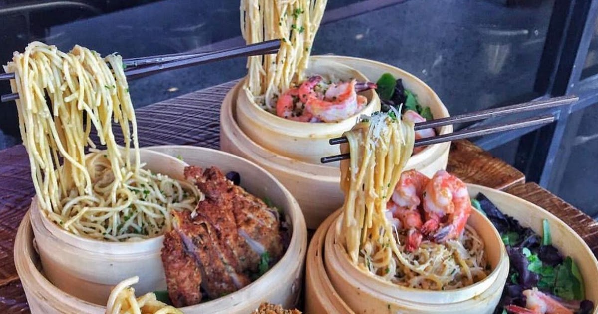 Check Out These FLOATING NOODLES from Neptunes Raw Bar In Artesia!