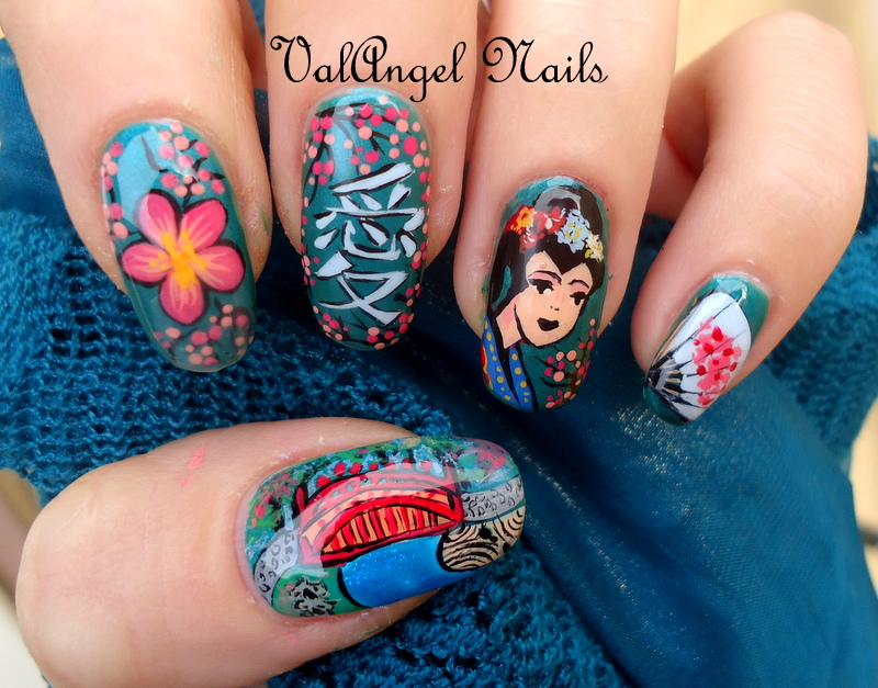 ValAngel Nails Art Nail art "Geisha"