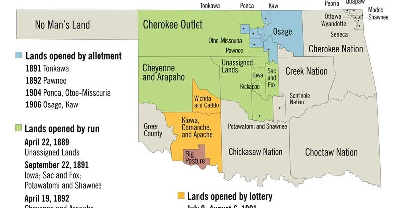 Oklahoma Land Rush Map Heroes, Heroines, And History: The Oklahoma Land Runs: Myth Or Mystery?  Part 2