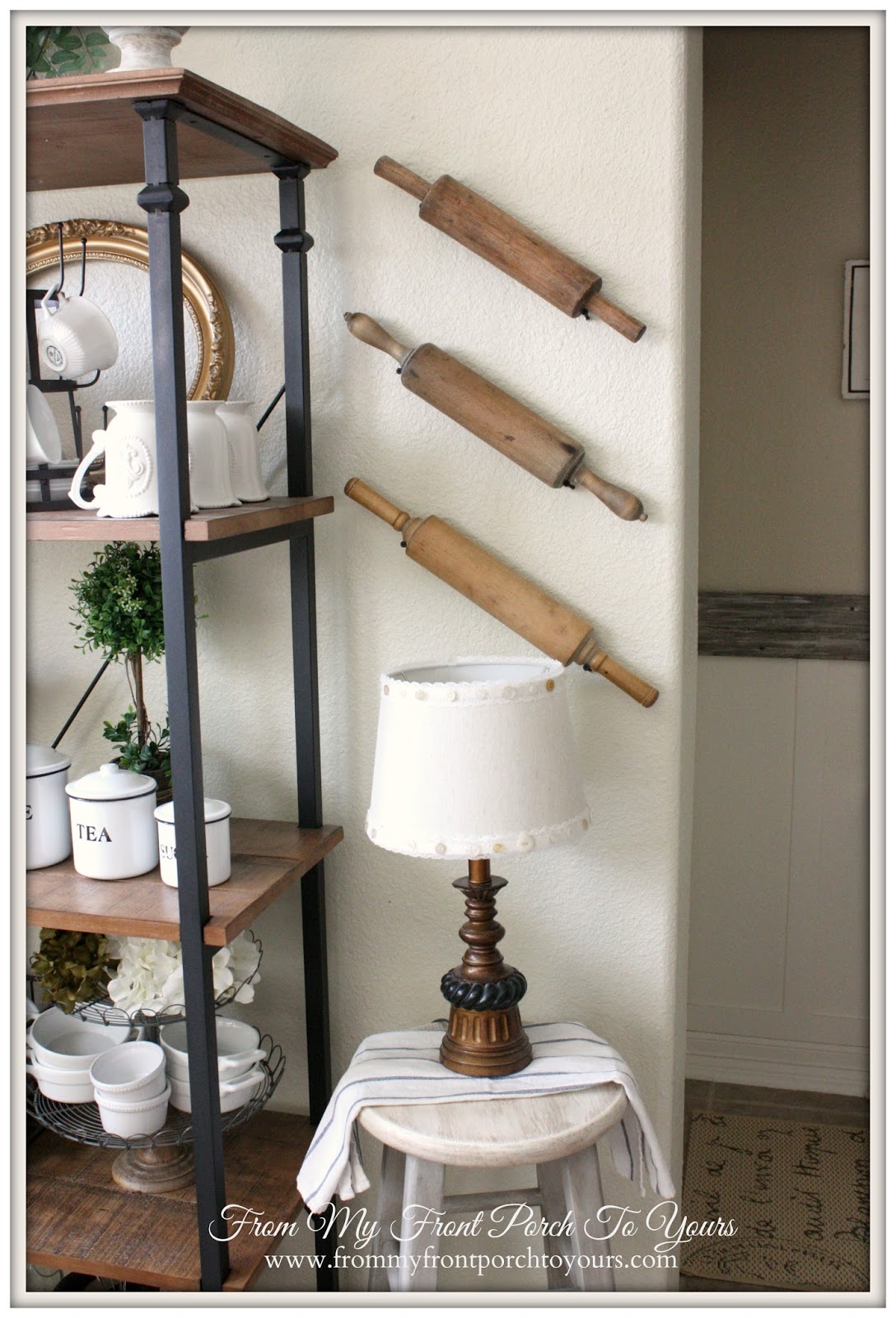 Rolling Pins on Wall-How I Found My Style Sundays- From My Front Porch To Yours