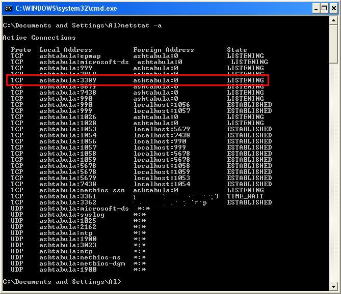 Secure Computer Use Of Netstat