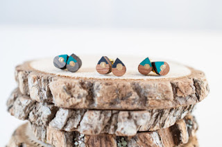 fifth anniversary wooden jewelry gift earrings