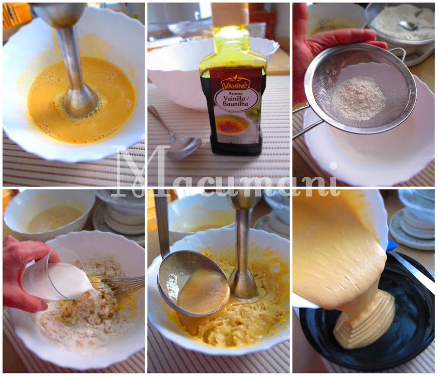 BIZCOCHO DE YEMAS PASO A PASO. MACUMANI