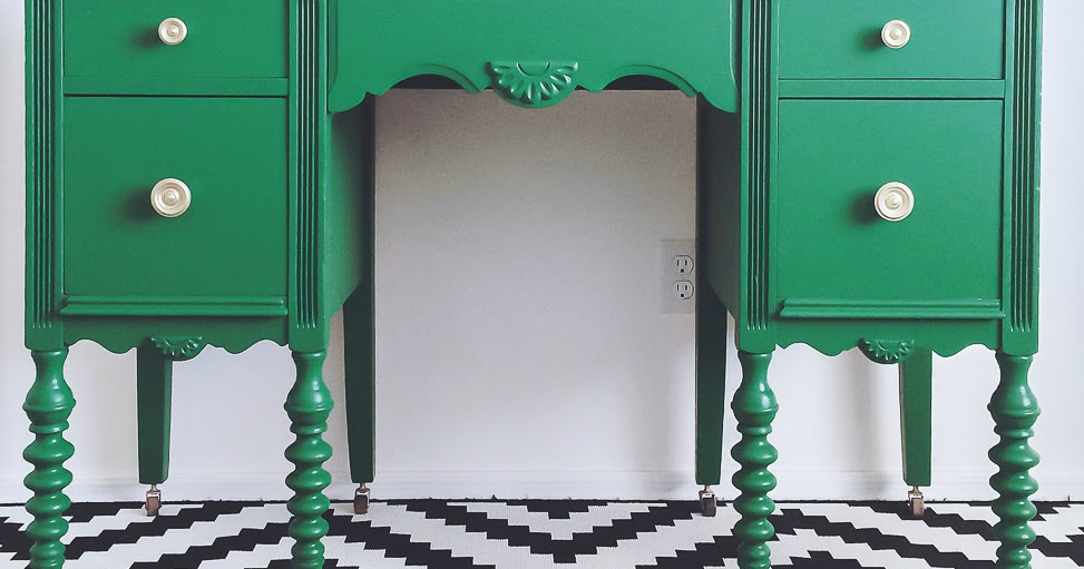 painted green furniture